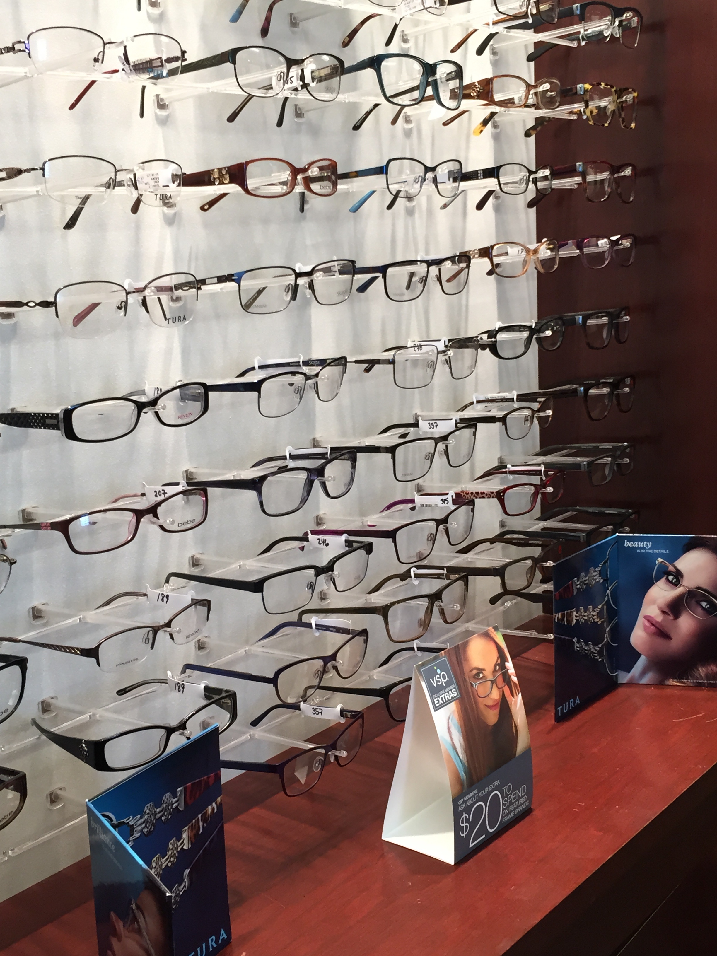 Eyeglass Display at Dedham Docs