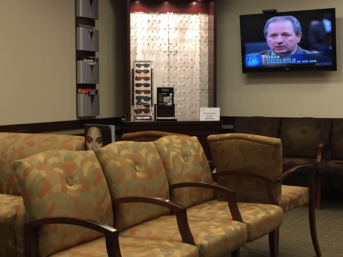 Dedham Docs Waiting Room with TV