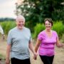 Elderly Couple Walking After cataract Surgery